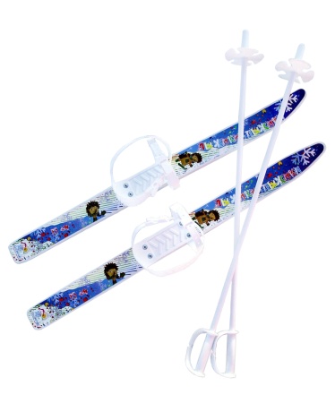 Купить Комплект лыжный детский Лыжики-пыжики с палками в Симе 